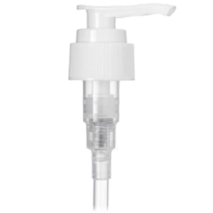 24-410 2 CC White Ribbed With 6'' Dip Tube