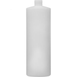 Natural HDPE Plastic Cylinder Bottle