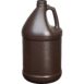 amber HDPE plastic round