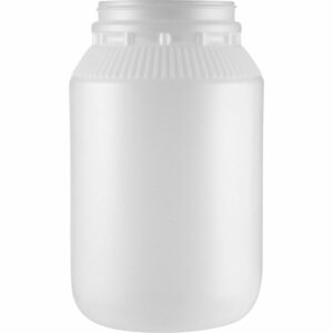 1 Gallon Natural HDPE Plastic Wide Mouth Jar, 110mm 110-400, 132 Grams