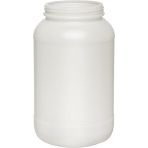 1 Gallon Natural HDPE Plastic Wide Mouth Jar, 110mm 110-400, 159 Grams