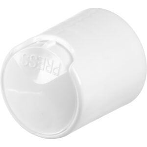 White Smooth Disc Top Cap