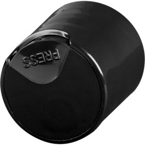Black Smooth Disc Top Cap