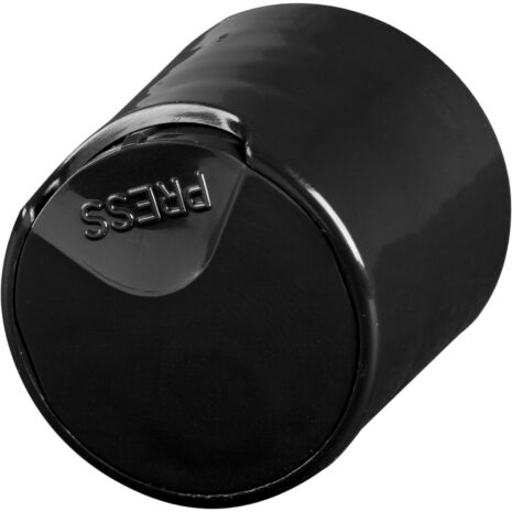 Black Smooth Disc Top Cap
