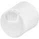 White Smooth Disc Top Cap