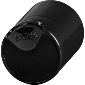 Black Smooth Disc Top Cap