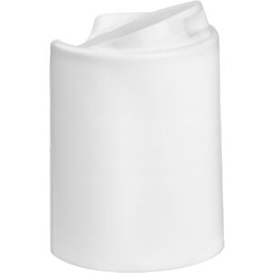 White Smooth Disc Top Cap