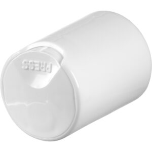 White Smooth Disc Top Cap