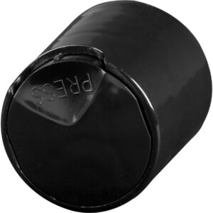 Black Smooth Disc Top Cap