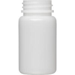 2 oz. (60 cc) Natural HDPE Plastic Packer Bottle, 33mm 33-400