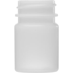 1 oz. (30 cc) Natural HDPE Plastic Packer Bottle, 33mm 33-400