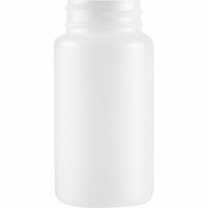 4 oz. (120 cc) Natural HDPE Plastic Packer Bottle, 38mm 38-400