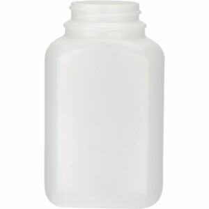 8 oz. (250 cc) Natural HDPE Oblong Packer Bottle, 43mm 43-400