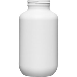 25 oz. (750 cc) White HDPE Plastic Packer Bottle, 53mm 53-400