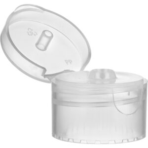 28mm 28-410 Natural Smooth Snap Top Cap, Unlined, 0.157" Orifice