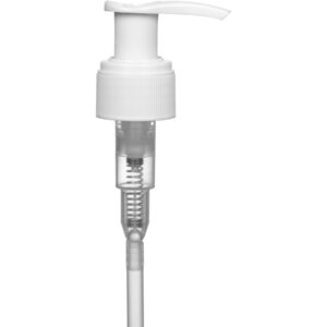 0.06 oz. White Dispensing Pump, 7-1/2" Dip Tube, 24mm 24-410