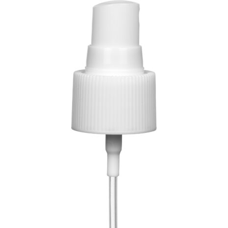 White Mist Sprayer Pump with 7″ Dip Tube, 24mm 24-410