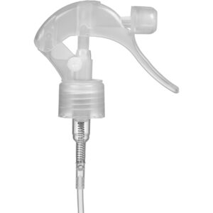 Clear Fine Mist Trigger Sprayer with 7" Dip Tube, 24mm 24-410