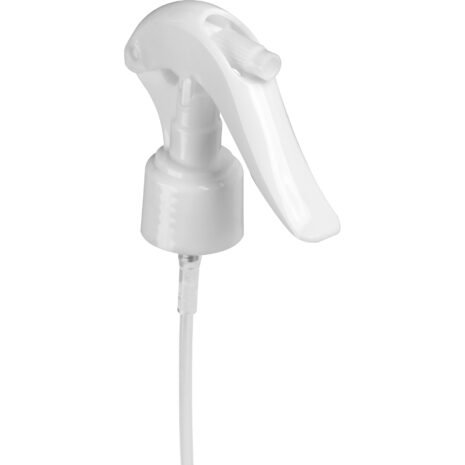 White Fine Mist Trigger Sprayer with 6-3/4″ Dip Tube, 24mm 24-410