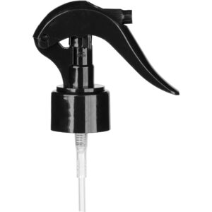 BLACK FINE MIST TRIGGER SPRAYER 6-3/4" DIP TUBE, 28MM 28-410