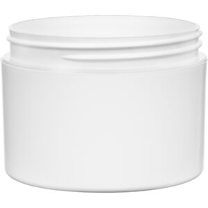 8oz white double wall jar straight sided 89-400