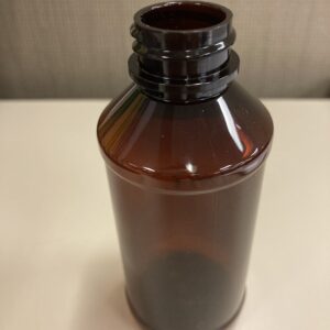 4 OZ Amber Light PET Modern Round 24-400