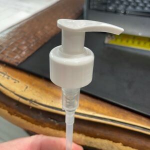 28-410 White Smooth Lotion Pump 8.6" dip tube 2CC Unique DIST