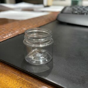 1/2 oz clear pet Jar 33-400 single wall- Silgan