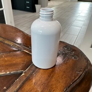 188ML(6 oz) white PET Boston round Bottle 24-410 made by Alpha