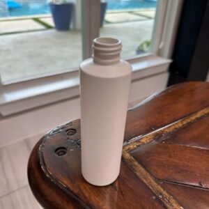 6 OZ white hdpe cylinder 24-410 Made by Silgan