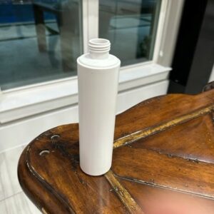 8 oz White HDPE Cylinder( 250 ML) 24-410 Berry Plastics