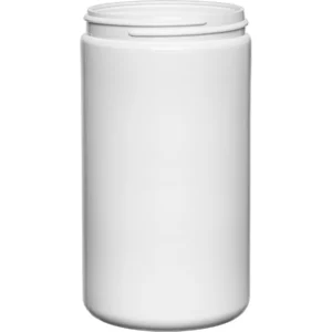 Jar 32 oz white Hdpe 89-400 72/case Made By VPET/Canyon